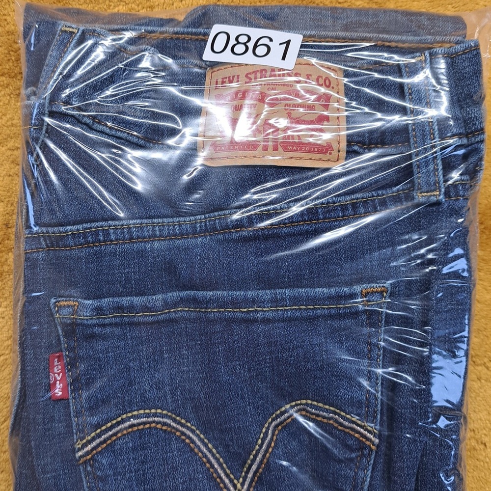 Levi's Classic Bootcut Jeans Womens 6M W28 L32 Blue Excellent Stretch Denim - Picture 14 of 14
